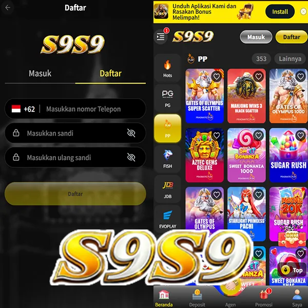 S9S9 Login Resmi APK 2026